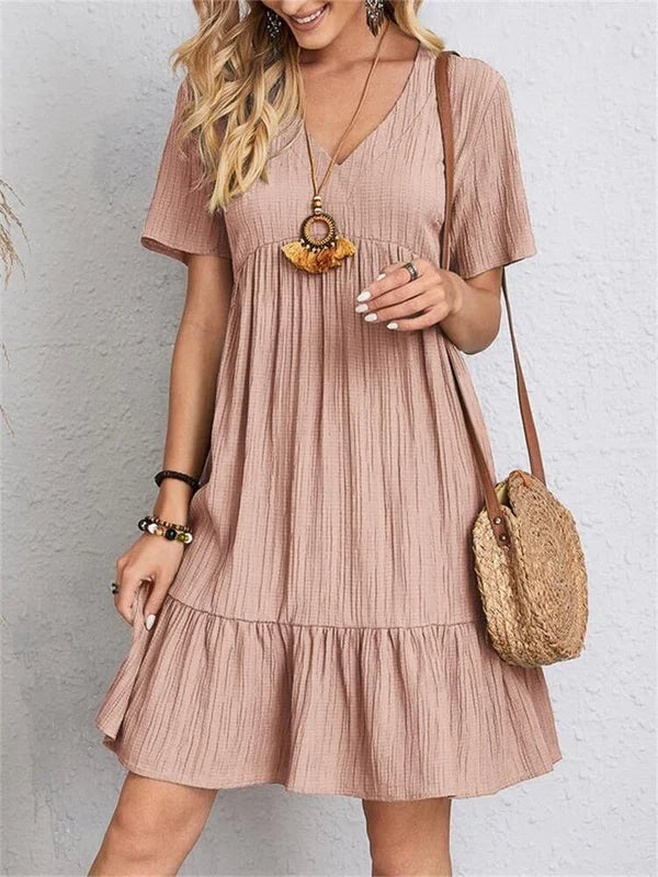 Lumie™ | Elegantes Retro Kleid mit V-Ausschnitt