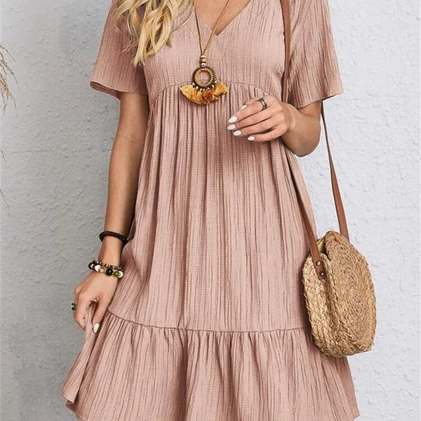 Lumie™ | Elegantes Retro Kleid mit V-Ausschnitt
