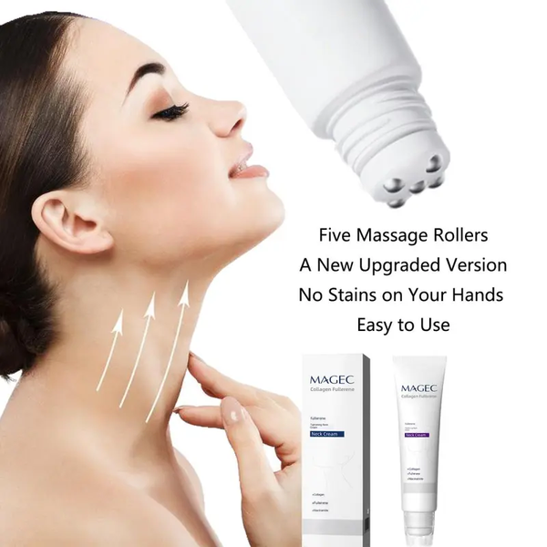 🔥 50% RABATT | SkinLift™ Straffende Kollagencreme mit 5-Rollen-Massagekopf