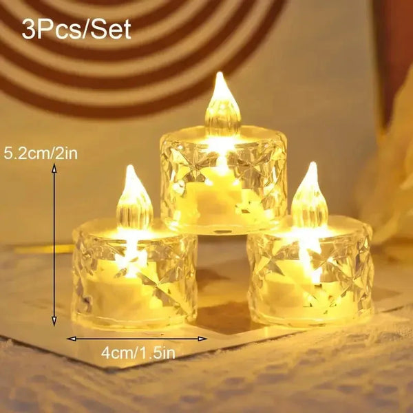 2+1 GRATIS | GlowCandle™ - Flammenlose Kristallkerze [Letzter Tag Rabatt]