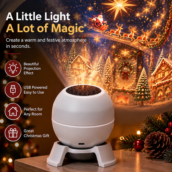 FestiGlow™ Weihnachts-Projektions-Nachtlicht | Sofortige Weihnachtsstimmung für jeden Raum