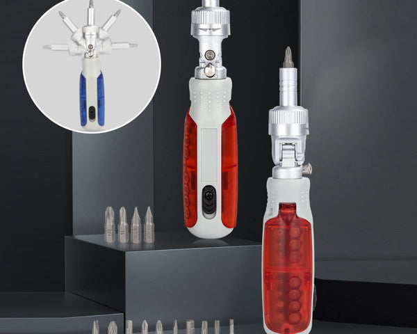 EasyScrew™ – 14-in-1 Ratschen-Schraubendreher für Haushalt & Werkstatt