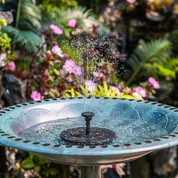 FloraLume™ Solar-Wasserspiel | Natürliche Gartenatmosphäre & beruhigendes Wasserspiel