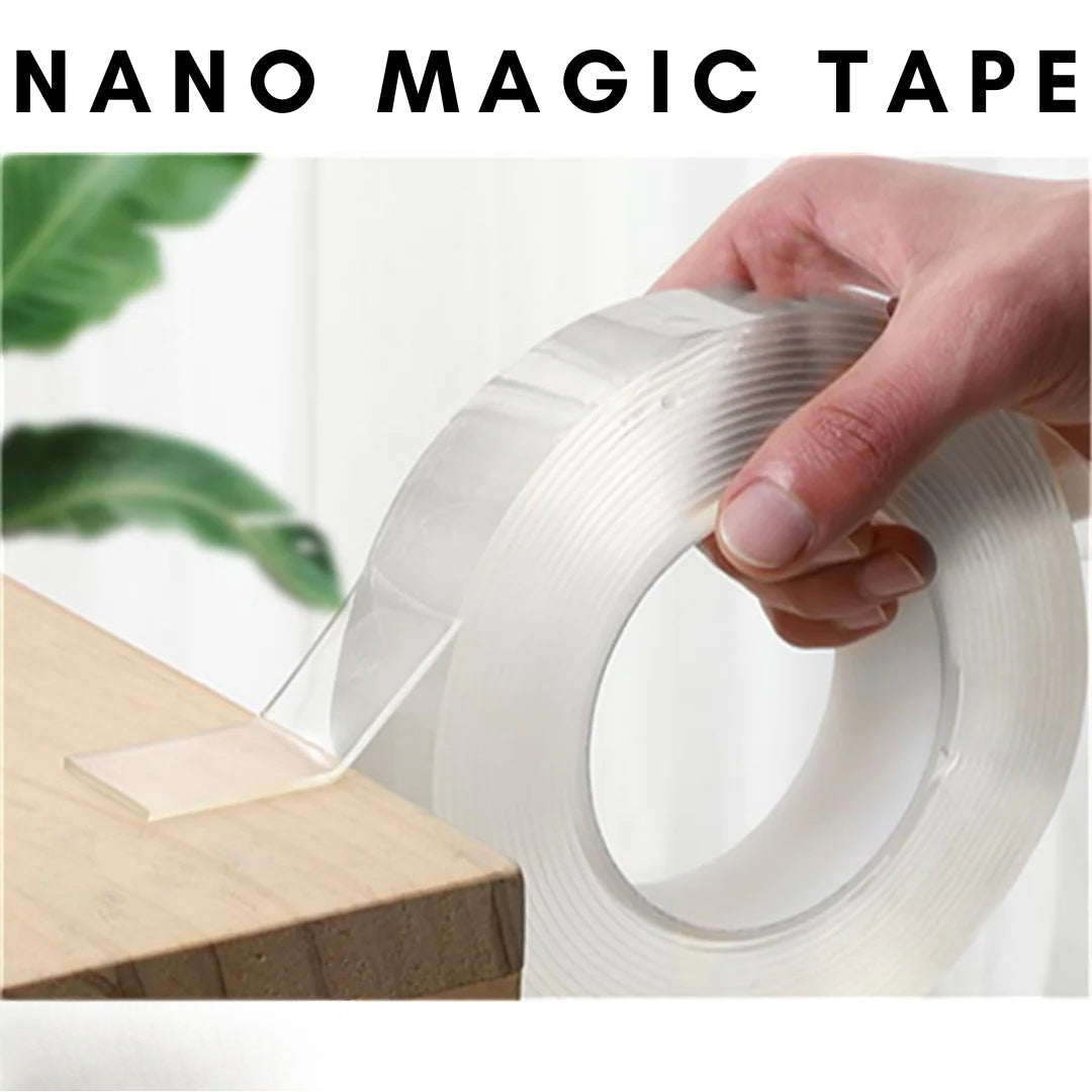 NexaGrip™ Transparentes Nano-Klebeband – Gegenstände sicher befestigen & wiederverwenden