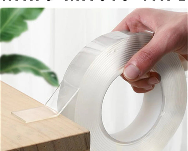NexaGrip™ Transparentes Nano-Klebeband – Gegenstände sicher befestigen & wiederverwenden
