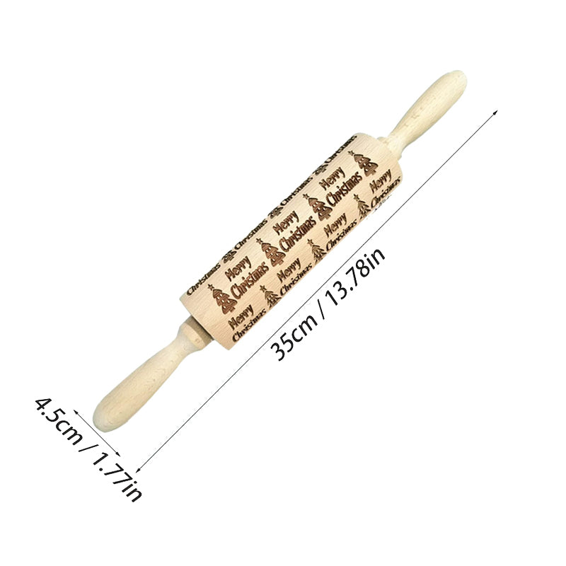 EasyCarve™ - Weihnachtliche Rolling Pins aus Holz [Letzter Tag Rabatt]