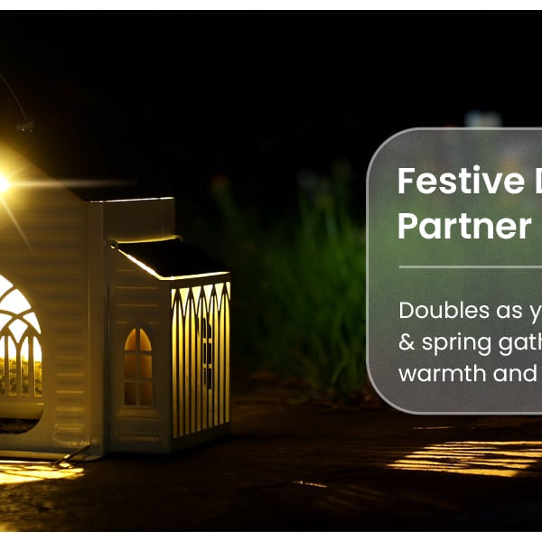 LichtNest™ Solar-Vogelfutterhaus – Dekorative Gartenbeleuchtung & Vogelfütterung