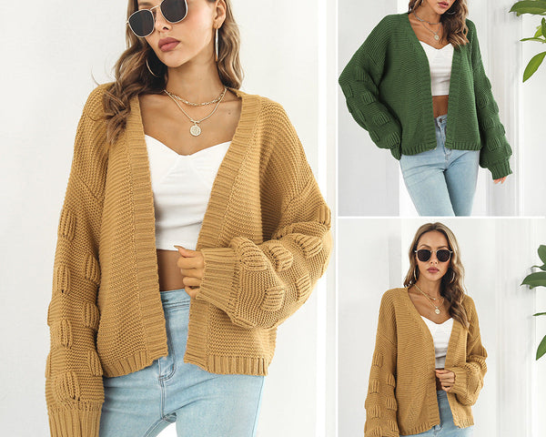 Ana™ Strickjacke mit Puffärmeln