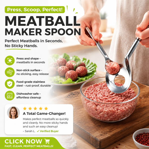 MeatForm™ Fleischbällchenformer | Schnelles Formen & sauberes Arbeiten in der Küche