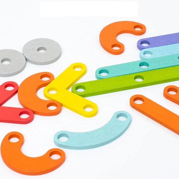 LearnWood™ – Holz-Puzzlespielzeug für Kinder | Fördert Kreativität und Logik