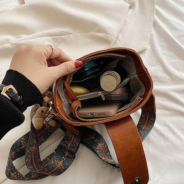 RetroCharm™ – Vintage-Mode-Tasche mit verstellbarem breiterem Schultergurt