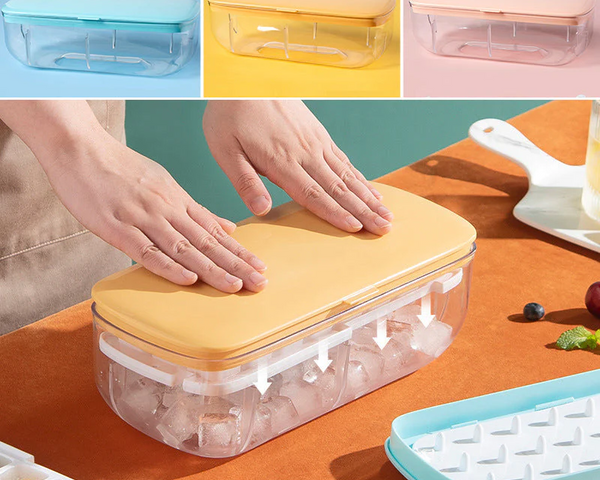 IcePro® – Praktischer Eiswürfelbehälter mit Schnellverschluss für müheloses Entnehmen