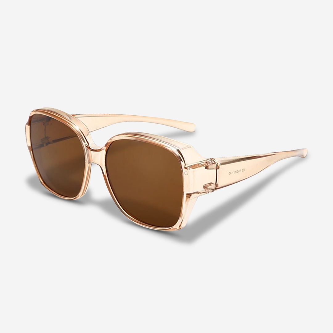 SolaraFit™ Polarisierter UV-Schutz über Korrektionsbrillen - Sonnenbrille zum Überziehen für Damen