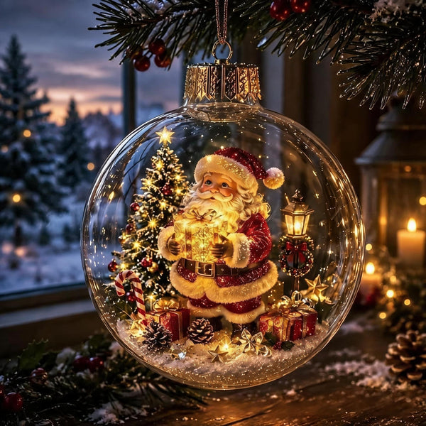 DioraLuma™ Leuchtender Weihnachts-Diorama-Anhänger – Warmer Glanz & zauberhafte Mini-Winterwelt