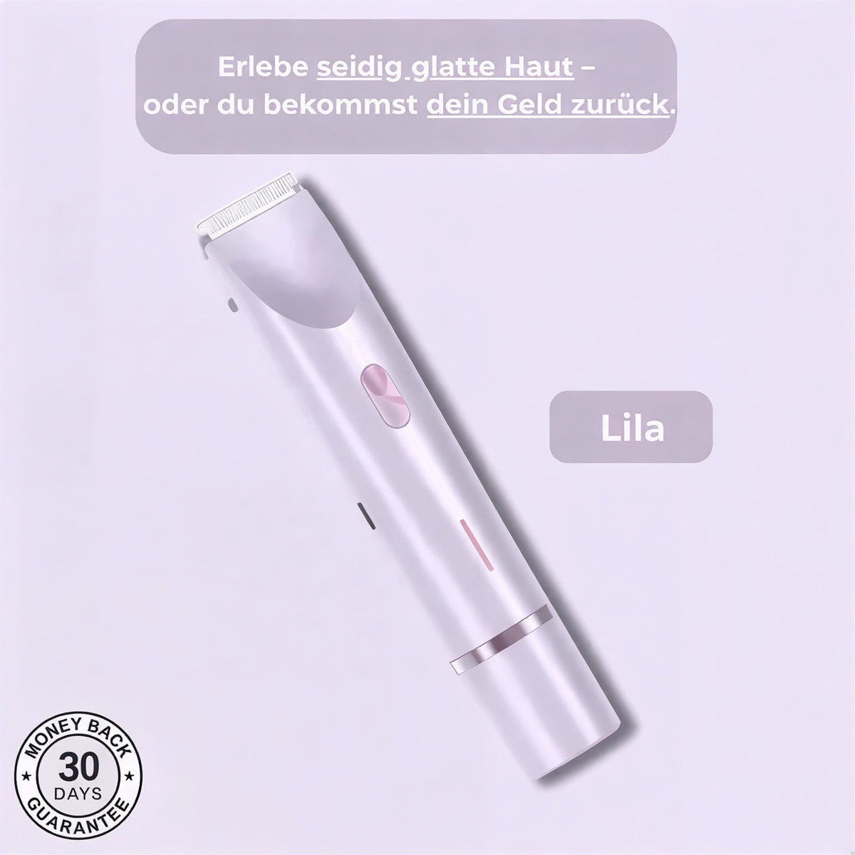 SeidenGlanz™ | 2 in 1 Damenrasierer für glatte und gepflegte Haut