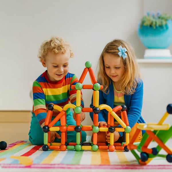 MagniBuild™ Magnetisches Konstruktionsspiel | Kreatives Bauen & spielerisches Lernen
