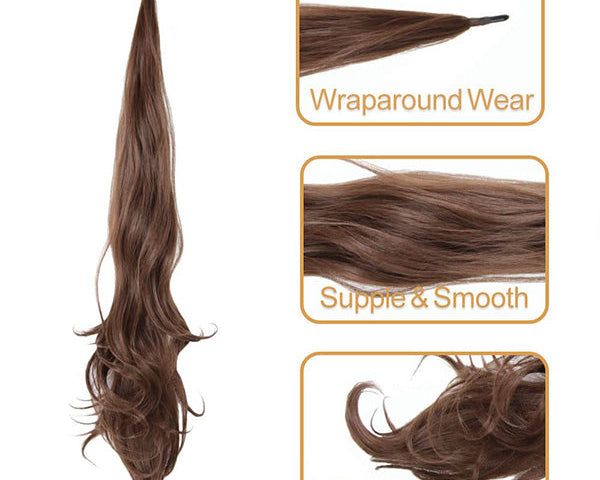 LängeGlanz | Wellenförmiger Haar-Pferdeschwanz mit natürlichem Look