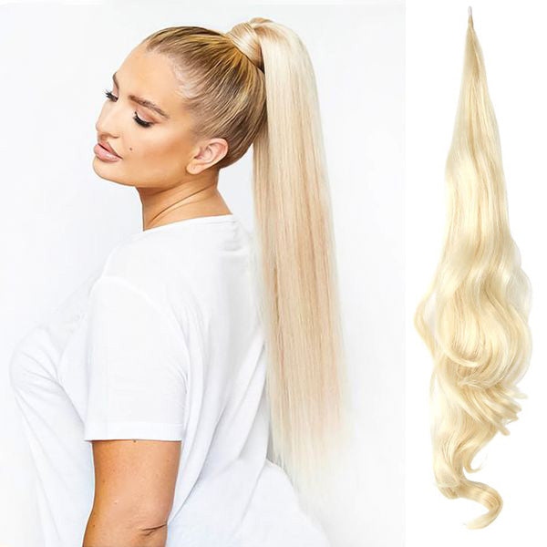 FülleZopf™ Verdopple deinen Look mit dieser doppelten Stil-Pferdeschwanzlösung für volles Haar.