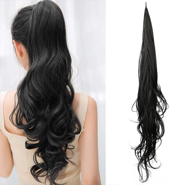 FülleZopf™ Verdopple deinen Look mit dieser doppelten Stil-Pferdeschwanzlösung für volles Haar.