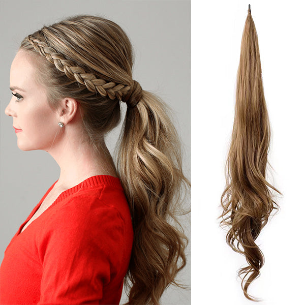 FülleZopf™ Verdopple deinen Look mit dieser doppelten Stil-Pferdeschwanzlösung für volles Haar.