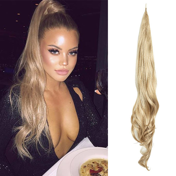 FülleZopf™ Verdopple deinen Look mit dieser doppelten Stil-Pferdeschwanzlösung für volles Haar.