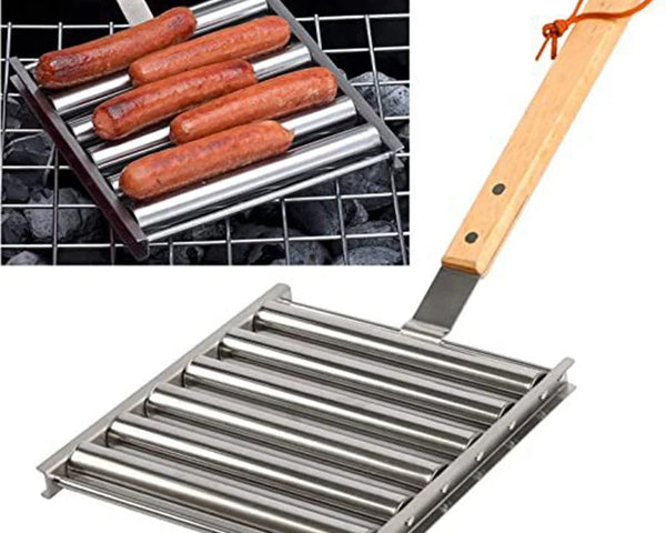 50% RABATT | WurstRoller - Edelstahl-Grill-Würstchen-Rolle [Letzter Tag Rabatt]