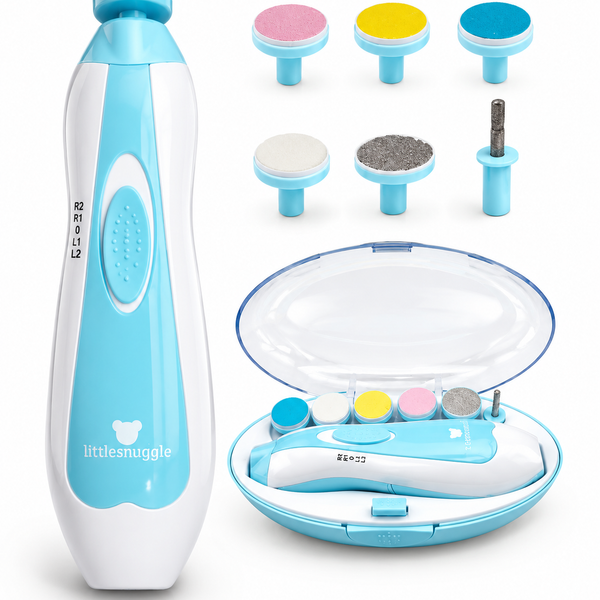 Nuvella™ 5-in-1 Elektrischer Baby-Nageltrimmer | Sanfte & sichere Nagelpflege