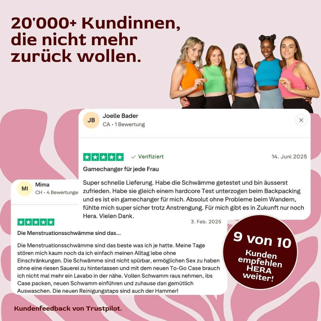 50% Rabatt | Menstruationsschwamm Starterset™ | Natürliche Periode ohne Chemie, ohne Austrocknen & ohne Müll!