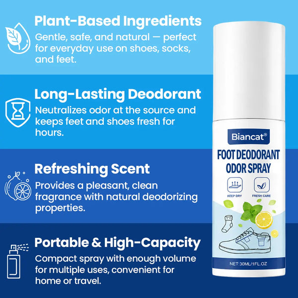 AuréFeet™ Fuß-Deodorant Spray – Gegen Fuß- & Schuhgeruch für langanhaltende Frische