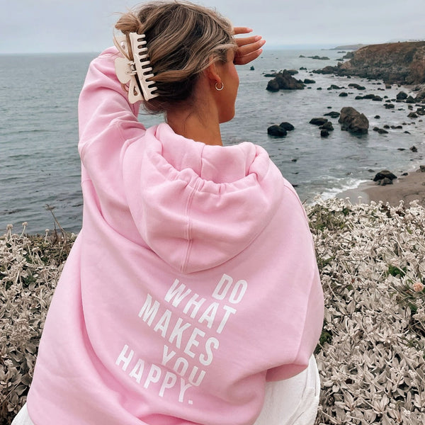 Rebecca™ Moderner Hoodie mit auffälligem Schriftzug
