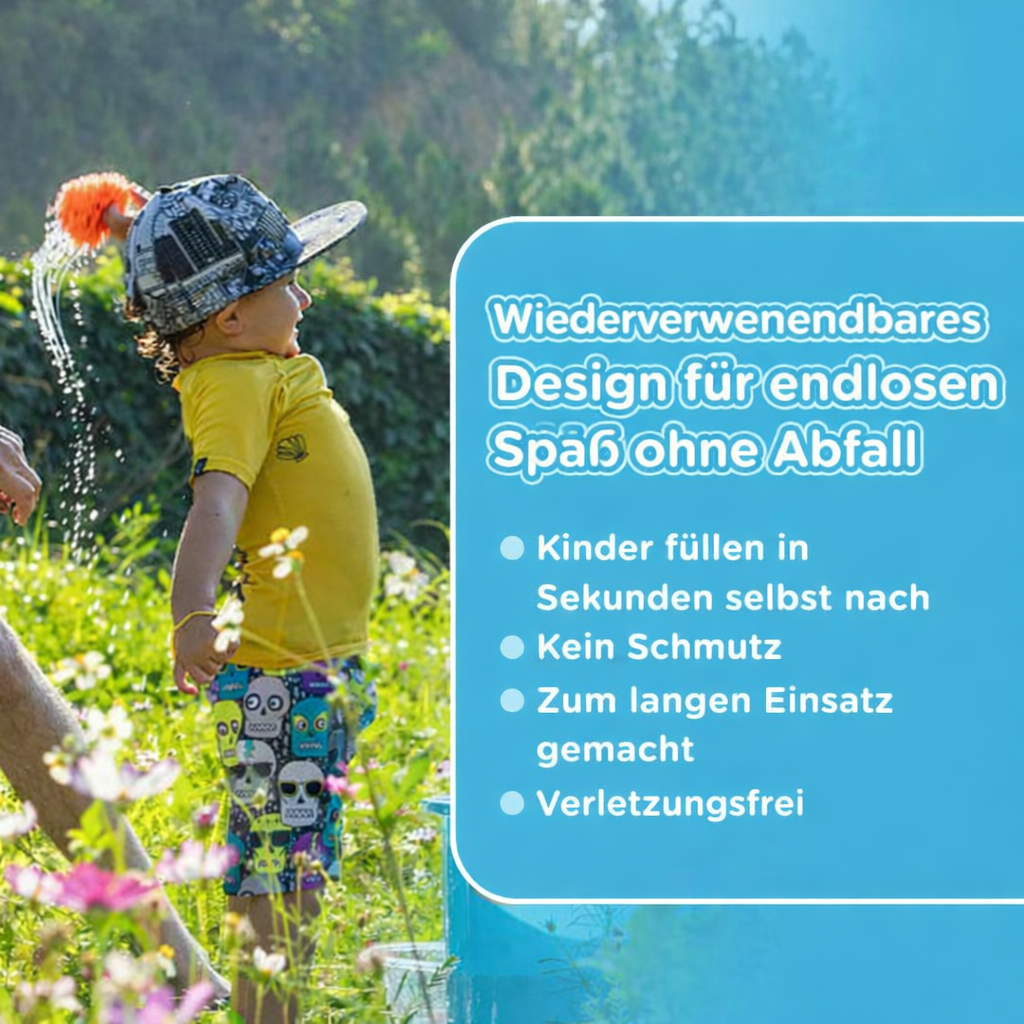 20 KiddoSpace Wiederverwendbare Wasser-Schwammbälle (10 kaufen, 10 GRATIS dazu)