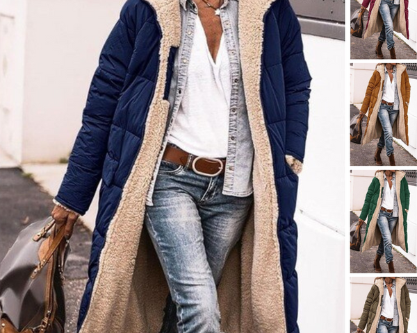 Elyze™ Hazel Fleece & Casual Mantel mit Kapuze