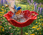 NaturaBloom™ Florale Gartenskulptur – Elegante Gartendekoration für Vögel & Bestäuber