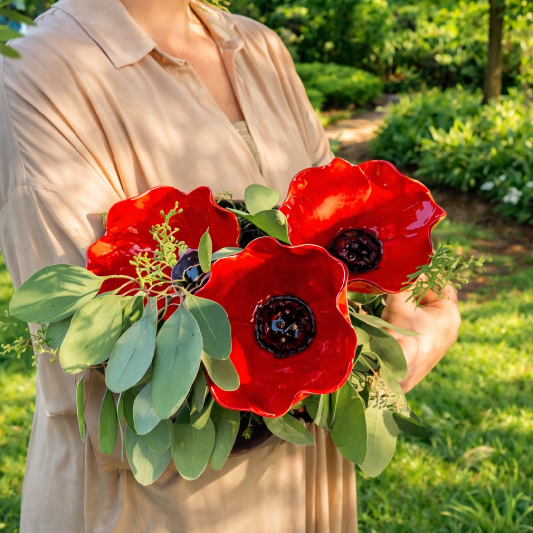 NaturaBloom™ Florale Gartenskulptur – Elegante Gartendekoration für Vögel & Bestäuber