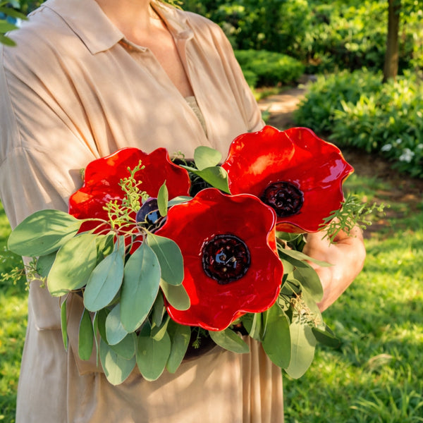 NaturaBloom™ Florale Gartenskulptur – Elegante Gartendekoration für Vögel & Bestäuber