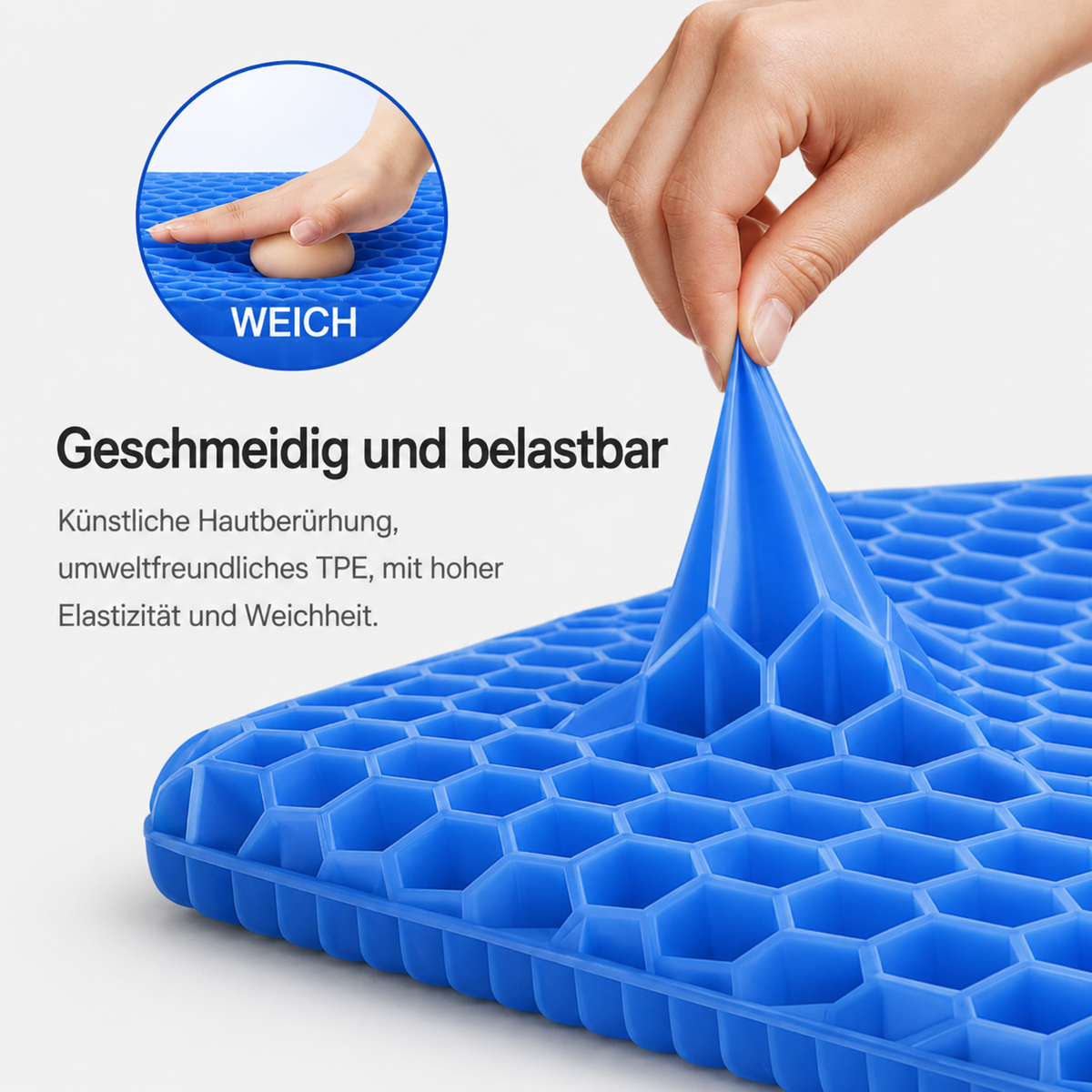 ComfortGrid™ | Ergonomisches Gel-Sitzkissen für langanhaltenden Sitzkomfort