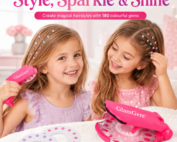 Glimmera™ Haar-Gemmen Styling-Set – Für funkelnde, kreative Frisuren