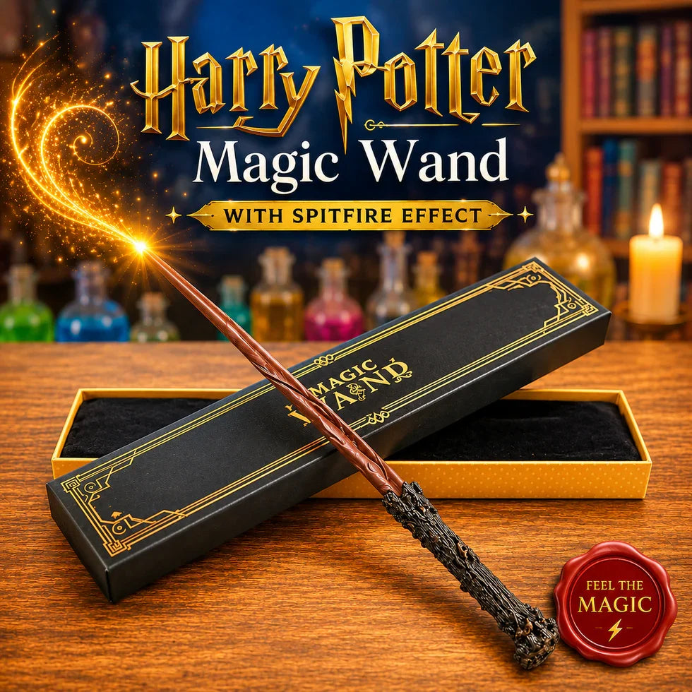 SpellVanta™ Harry Potter Zauberstab | Magischer Feuereffekt für echte Zaubermomente