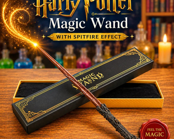 SpellVanta™ Harry Potter Zauberstab | Magischer Feuereffekt für echte Zaubermomente