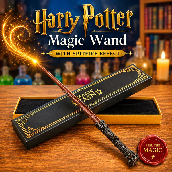 SpellVanta™ Harry Potter Zauberstab | Magischer Feuereffekt für echte Zaubermomente