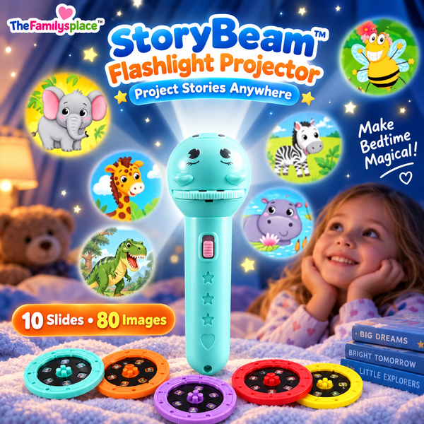 StoryLumo™ Kinder-Taschenlampen-Projektor | Fantasievolle Gute-Nacht-Geschichten