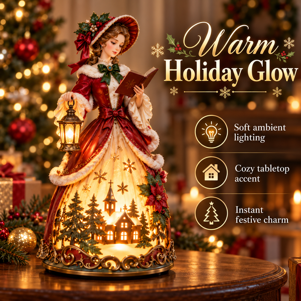 CarolaBelle™ Viktorianische Weihnachtsleuchte | Nostalgischer Festtagszauber
