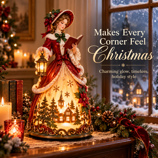 CarolaBelle™ Viktorianische Weihnachtsleuchte | Nostalgischer Festtagszauber