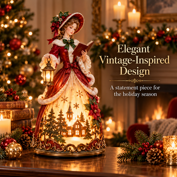 CarolaBelle™ Viktorianische Weihnachtsleuchte | Nostalgischer Festtagszauber