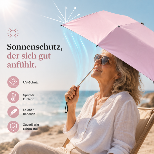 SkyShade™ | UV-Taschenschirm mit LSF 50+ Sonnen- & Regenschutz