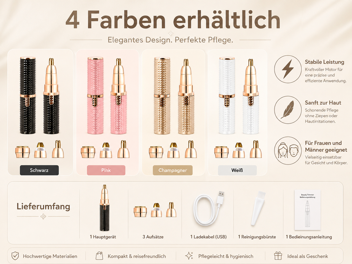 Tragbarer, multifunktionaler elektrischer Augenbrauenschneider
