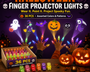 SpookyBeam™ Halloween-Fingerprojektor | Mini-Projektionen für schaurigen Partyspaß