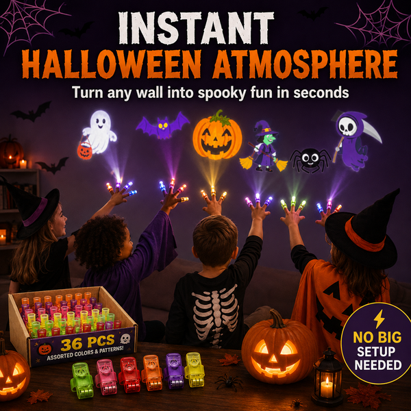 SpookyBeam™ Halloween-Fingerprojektor | Mini-Projektionen für schaurigen Partyspaß