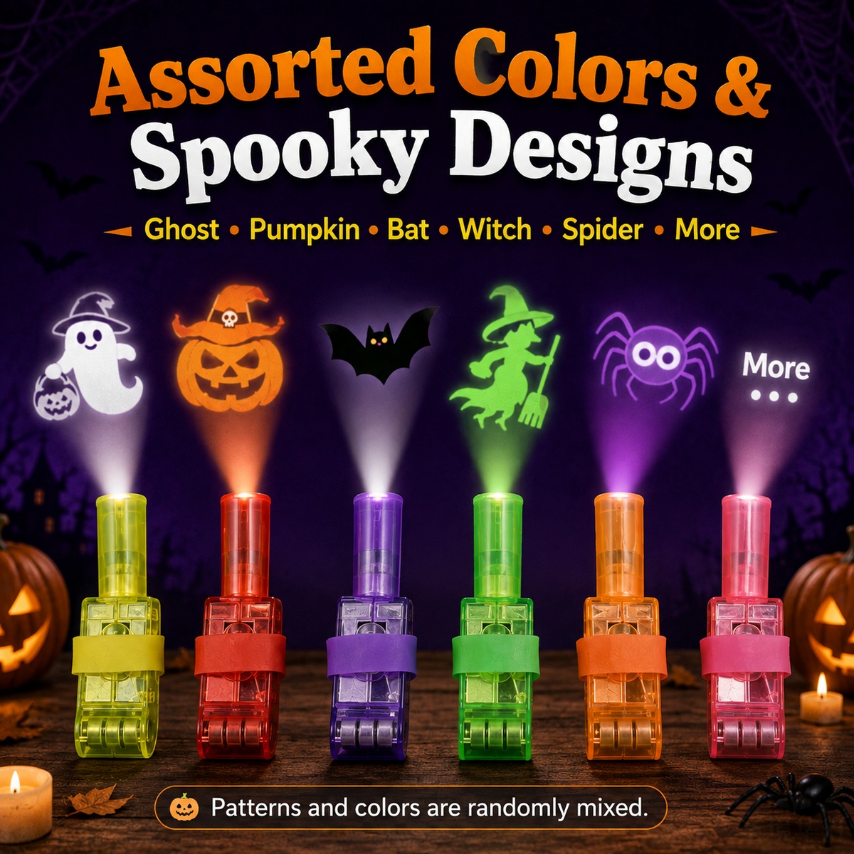 SpookyBeam™ Halloween-Fingerprojektor | Mini-Projektionen für schaurigen Partyspaß