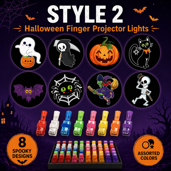 SpookyBeam™ Halloween-Fingerprojektor | Mini-Projektionen für schaurigen Partyspaß